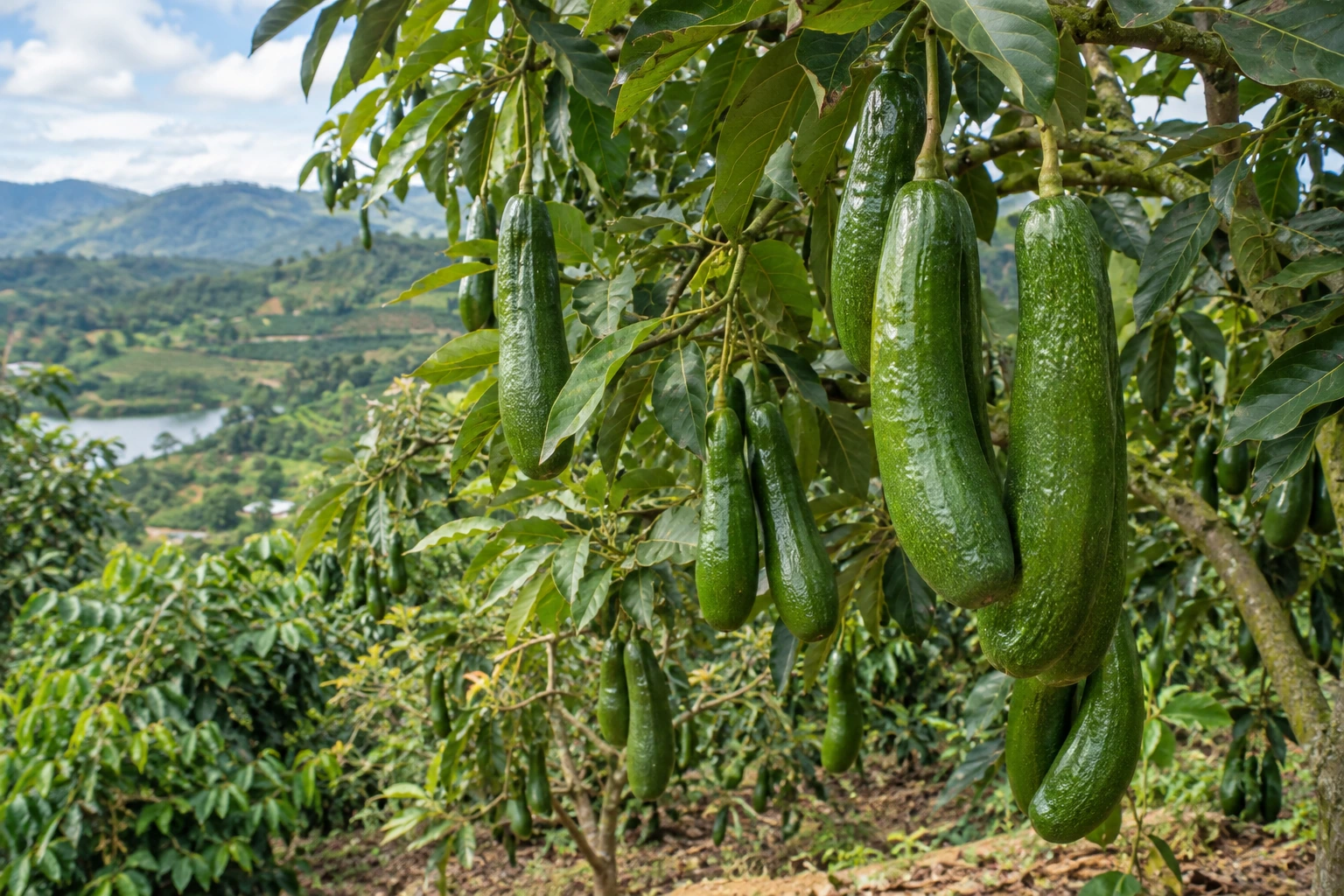 Illustrative lâm đồng · avocado 034 scene
